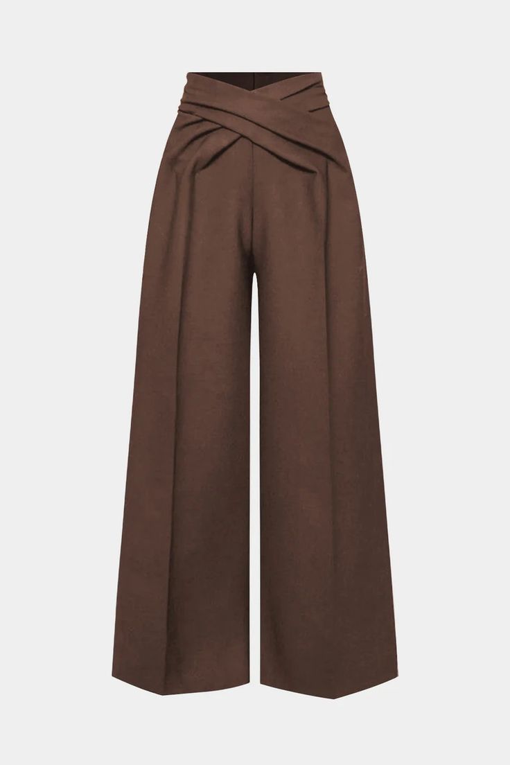 Elegant Brown Palazzo Pants